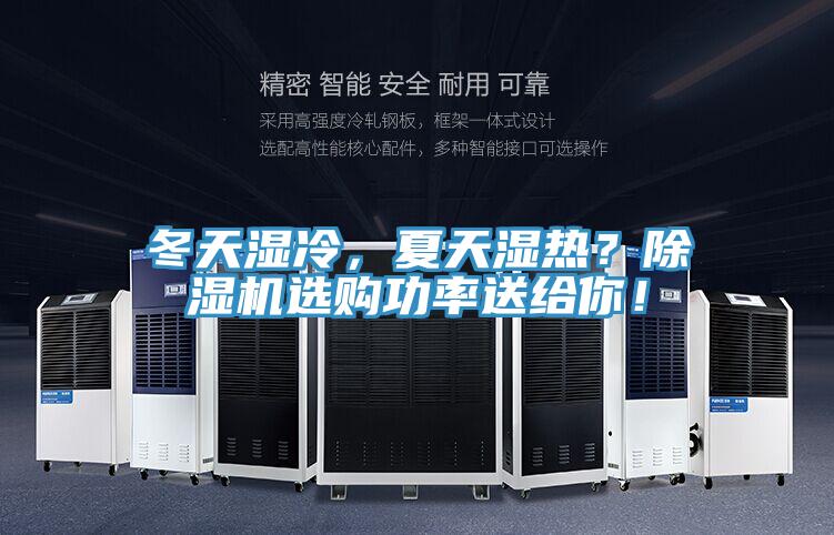 冬天濕冷,夏天濕熱?除濕機選購功率送給你!