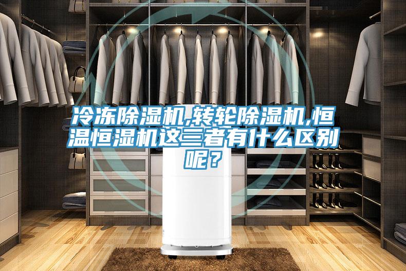 冷凍除濕機,轉輪除濕機,恒溫恒濕機這三者有什么區別呢？