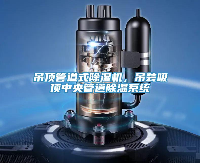 吊頂管道式除濕機(jī)，吊裝吸頂中央管道除濕系統(tǒng)