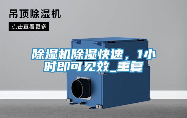 除濕機除濕快速，1小時即可見效_重復